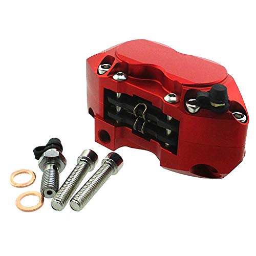 STONEDER Red Performance Racing - Pinza de freno de 4 pistones para Pit Dirt Mini Super Motard Bike Scooter