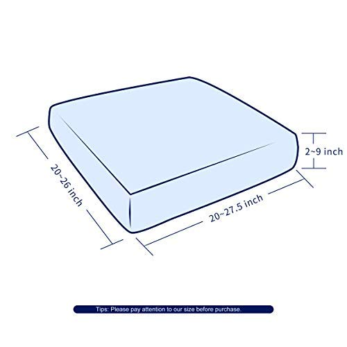 subrtex - Fundas de cojín para sofá o asiento, elásticas, de tela de poliéster, Cuero naranja., 1 Seater