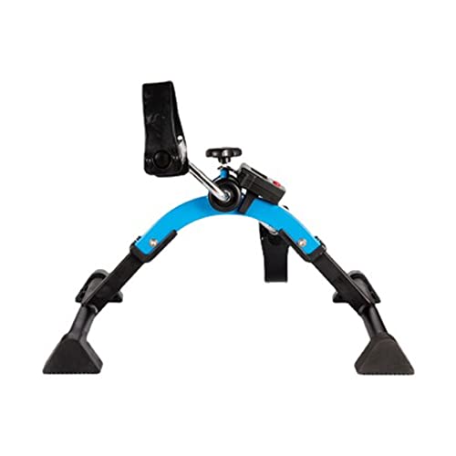 SuDeLLong Ejercitador de Pedal portátil Pedal Plegable Ejercitis Mini Ejercicio Bike Peddler Ped Peddler Desk Bike Brazo y Pierna Peddler Machine con LCD Monitor (Color : Azul, Size : 28x14.5x43CM)