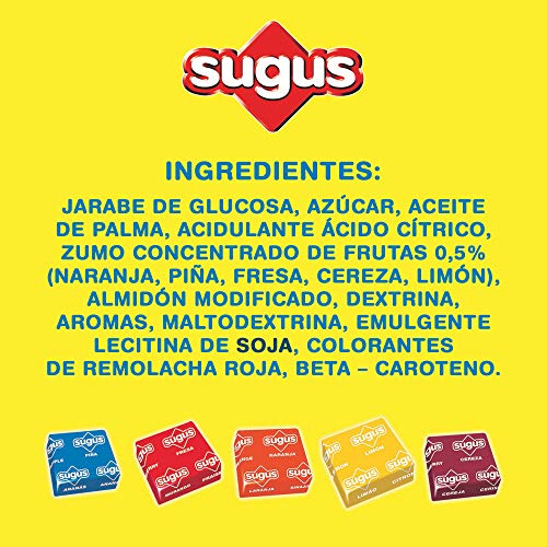 Sugus Caramelos Blandos con Zumo de Fruta, Paquete de 1 Kg