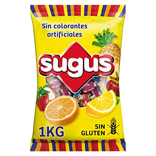 Sugus Caramelos Blandos con Zumo de Fruta, Paquete de 1 Kg