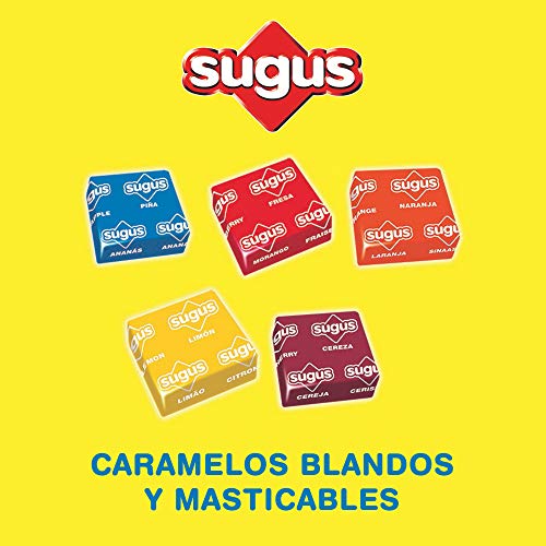 Sugus Caramelos Blandos con Zumo de Fruta, Paquete de 1 Kg