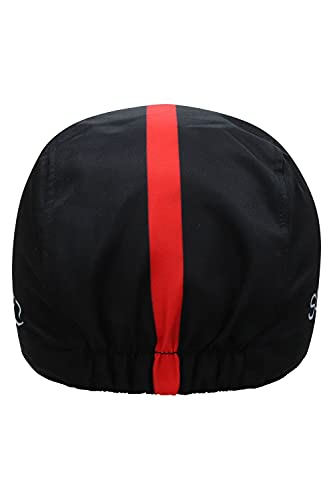 SUNDRIED Bajo Ciclismo Casco de cráneo Cap Raya Ciclismo Sombrero Accesorios Tapa de Bicicletas (Negro)