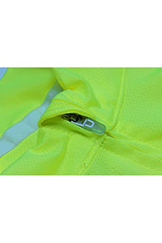 SUNDRIED Camiseta de Ciclismo de Manga Larga para Hombre (Verde, M)