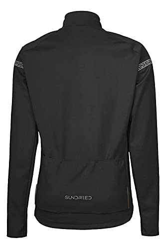 SUNDRIED Ciclo chaqueta a prueba de viento Agua Chaqueta del ciclo resistente de mujeres MTB Kit Ciclo de la bici de carretera (Negro, XS)