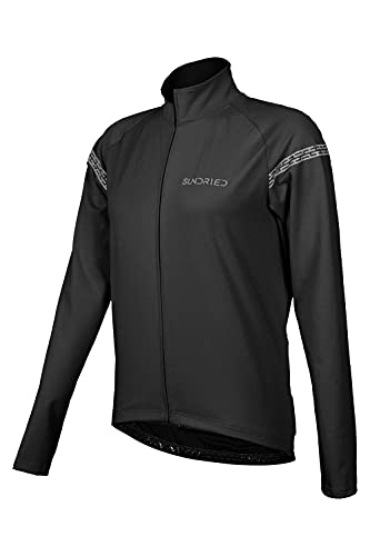 SUNDRIED Ciclo chaqueta a prueba de viento Agua Chaqueta del ciclo resistente de mujeres MTB Kit Ciclo de la bici de carretera (Negro, XS)