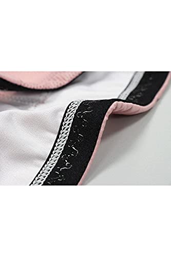 SUNDRIED Hombre Manga Corta Ciclismo Jersey Bike Bike Cicling Top Pink Mountain Bike Bike Kit de Ciclismo (Rosa, XL)