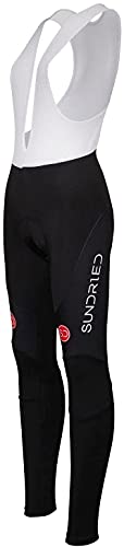 SUNDRIED Pantalones Babero de Ciclo Medias Bicicleta de Carretera Acolchado Bib Mujeres de Bicicletas de montaña de Ropa (SD0317 XXL, Negro)