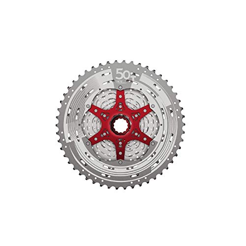 SunRace Cassette MZ90 11-50 Plata 12V, Adultos Unisex, 586 g