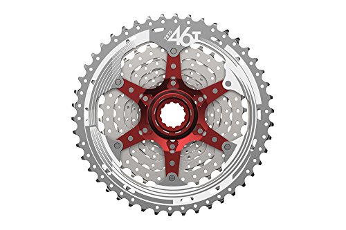 SunRace Csmx3 10V 11-46T Cassette, Unisex Adulto, Plata, Talla Única