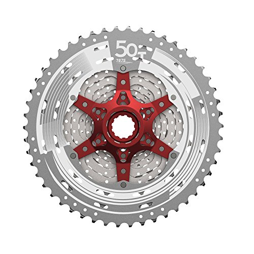 SunRace Csmx80 Piñón Cassette, Deportes y Aire Libre, Plata, Talla única