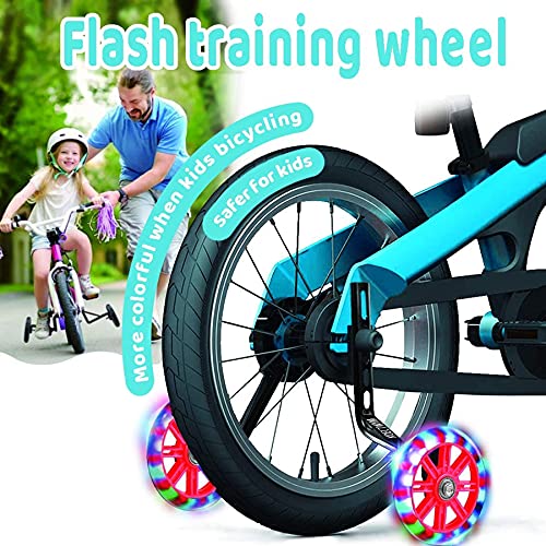 Sunshine smile 2 ruedas estabilizadoras para niños universales, ruedas de apoyo para bicicleta infantil, ruedas de apoyo para bicicleta infantil, color rosa claro