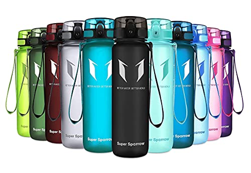 Super Sparrow Botella de Agua Deportiva -350ml & 500ml & 750ml & 1000ml & 1.5l - Sin BPA