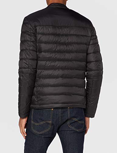 Superdry Commuter Quilted Biker Chaqueta Acolchada, Black, M para Hombre