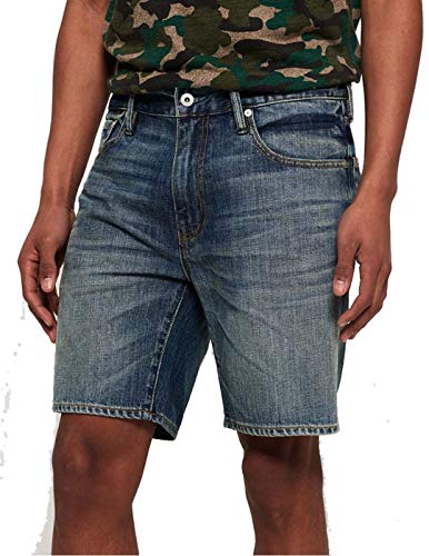 SUPERDRY Conor Taper Short Shorts Hommes Azul - DE 44 (US 34) - Shorts/Bermudas