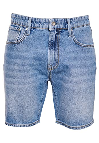 Superdry Hombre Pantalones Cortos Ajustados 05 Conor Piedra Azul Claro Kingman 30