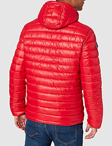 Superdry Shine Hooded Fuji-Sudadera con Capucha Chaqueta para Hombre, Color Rojo, X-Large