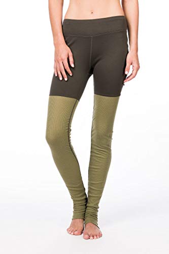 super.natural Motion Heap Merino - Mallas para Mujer, Mujer, SNW010950, Killer Khaki/Bamboo, Small