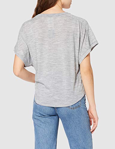 super.natural W Motion Peyto Camiseta de Merino, Mujer, Gris Ceniza, Small
