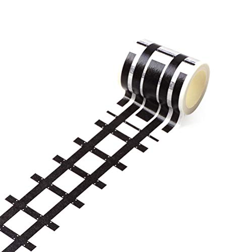 SUPVOX 9pcs Rollos de Cinta Adhesiva de Juguete diseño de Carreteras y vías de Tren