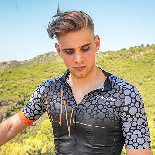 SUUKAA Maillot de Ciclismo para Hombre Camiseta Ropa Paseo Manga Corta,Top Ciclismo Bicicleta Maillots,Transpirable y Que Absorbe El Sudor,Secado Rápido,Mountain Bike/MTB Maillots