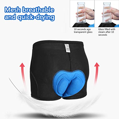 Sykooria Pantalones Cortos de Ciclismo para Hombre Pantalón Cortos de Bicicleta de Montaña Transpirables de Gel Antideslizantes 3D