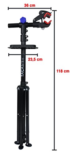 Tacabike TABS01 Caballete para Bicicleta, Unisex Adulto, Negro, 105 x 24 x 16 cm
