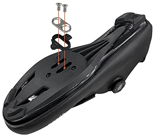TacoBey Pedales para bicicleta Cleats compatibles con las placas de calzado Shimano SPD SH-51 SH-11 SH-12, sistema zapatos interior y exterior, spin trekking, carreras, juego pedales clic (SPD SH-51)