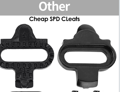 TacoBey Pedales para bicicleta Cleats compatibles con las placas de calzado Shimano SPD SH-51 SH-11 SH-12, sistema zapatos interior y exterior, spin trekking, carreras, juego pedales clic (SPD SH-51)