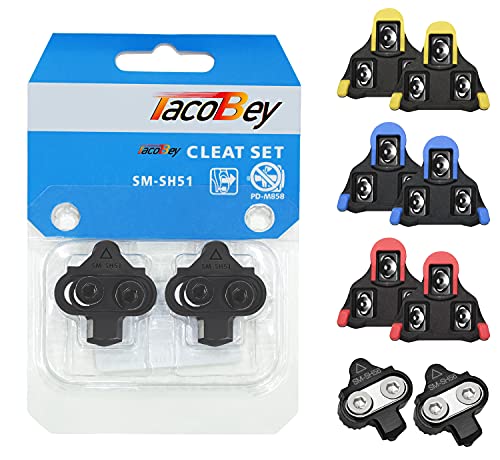 TacoBey Tacos para Bicicleta compatibles con Tacos Shimano, Pedales de Ciclismo SPD-SL SM-SH Tacos - Juego de Tacos para Bicicletas de Ciclismo y Carretera para Interiores y Exteriores