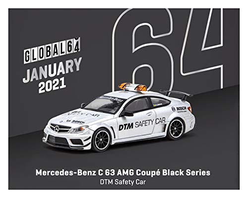 Tarmac T64G-009-SC Mercedes Benz C63 AMG Coupe DTM Safety Car Plata escala 1:64
