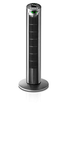 Taurus Babel RC - Ventilador de torre con control remoto, 3 velocidades, 45W, color gris