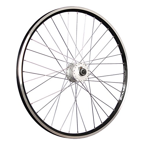 Taylor-Wheels 26 Pulgadas Rueda Delantera Bici ZAC2000 Dinamo buje DH-3N30 Negro