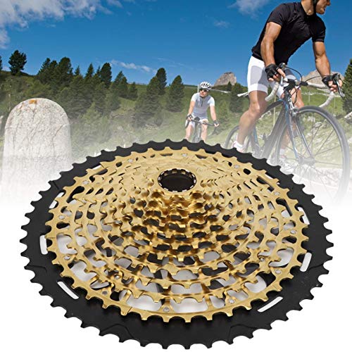 Tbest Cassette de Bicicleta, piñón de Cassette de Rueda Libre de Bicicleta ZTTO 12 velocidades 9-50 t Bicicleta Hueca Ultraligera Accesorio de Bicicleta de montaña Volante de Oro