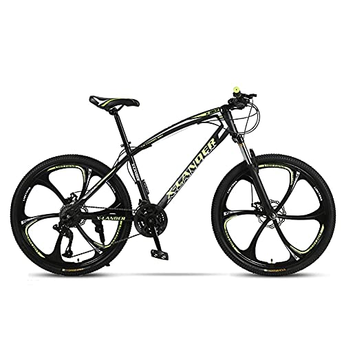 TBNB Bicicleta de montaña para Hombre Adulto de 24/26 Pulgadas, suspensión Total 24-30 velocidades, Bicicleta de Carretera Todo Terreno, Bicicleta de Ciudad con Frenos de Disco Dobles para Mujere