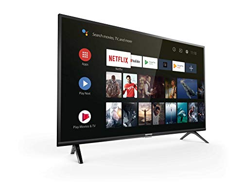 TCL 32ES560 Smart Android TV de 32 pulgadas, LED con HD, HDMI, USB, WiFi y Sintonizador Triple, Color Negro