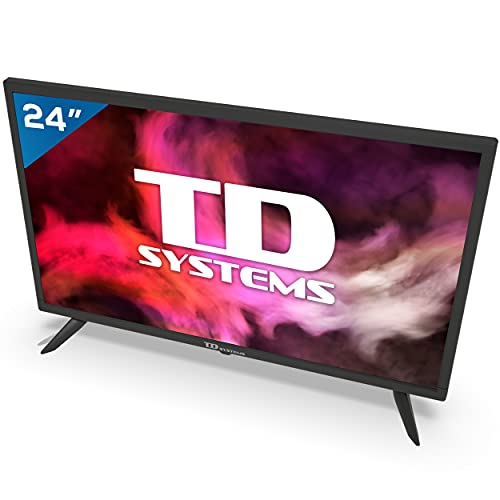 TD Systems K24DLG12HS - Televisores Smart TV 24 Pulgadas HD Android 9.0 y HBBTV, 800 PCI Hz, 2X HDMI, 2X USB. DVB-T2/C/S2, Modo Hotel. Televisiones