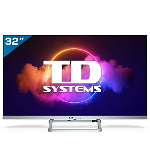 TD Systems K32DLX11HS - Televisor Smart TV 32 Pulgadas Android 9.0 y HBBTV, 800 PCI Hz, 3X HDMI, 2X USB. DVB-T2/C/S2, Modo Hotel. Televisiones