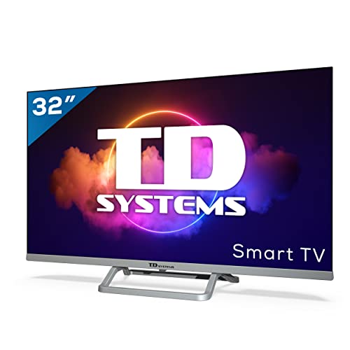 TD Systems K32DLX11HS - Televisor Smart TV 32 Pulgadas Android 9.0 y HBBTV, 800 PCI Hz, 3X HDMI, 2X USB. DVB-T2/C/S2, Modo Hotel. Televisiones