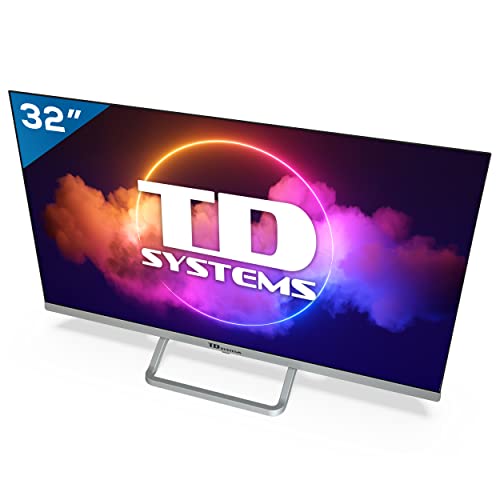 TD Systems K32DLX11HS - Televisor Smart TV 32 Pulgadas Android 9.0 y HBBTV, 800 PCI Hz, 3X HDMI, 2X USB. DVB-T2/C/S2, Modo Hotel. Televisiones