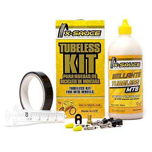 Team 17 X-Sauce Kit TUBELESS MTB V. Fina - Cinta Negra 25mm.