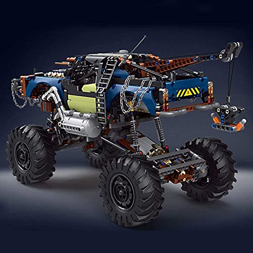 Técnica de remolque, con control remoto, bloques de construcción, 2,4 G Dual RC Remolque Buggy con motores, compatible con Lego Technic – 1507 piezas Black,76 * 42 * 54cm