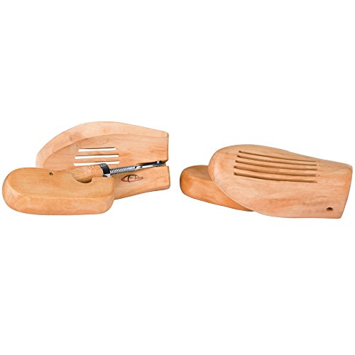 TecTake Hormas para zapatos 2 unidades madera moldeador extensor con tornillo universal para todos - varias tamaños - (42-43 | No. 402242)