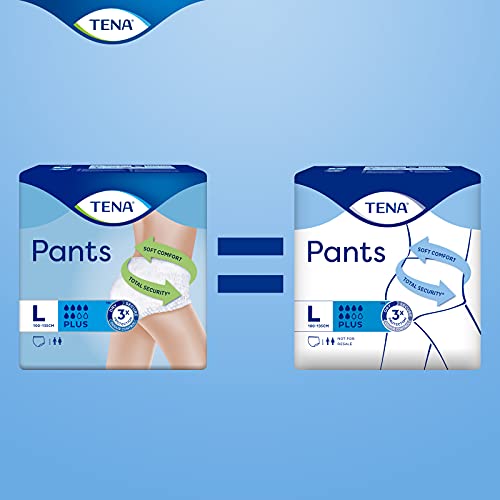 Tena Pants Plus Talla L, Ropa Interior Incontinencia Desechable - 56 Unidades (4x14) (79 26 74-03 NL)