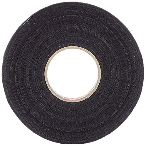 tesa 51608-00009-00 - Cinta Aislante de algodón (15 mm x 25 m), Color Negro