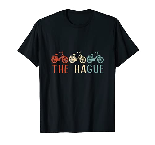The Hague Bike City - Bicicleta de bicicleta retro Camiseta