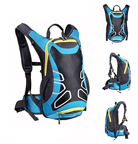 Theoutlettablet® Mochila Impermeable Bici para Ciclismo Bicicleta Bolsa Hidratacion Agua (2L) Mochila Capacidad 15 litros montaña - Senderismo - Btt - MTB - Tipo Camelbak