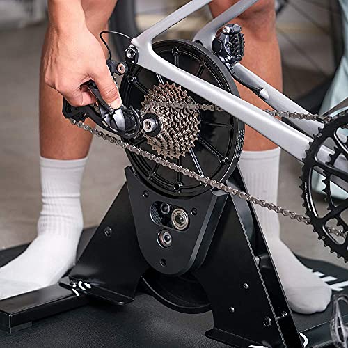 ThinkRider A1 - Transmisión Directa Rodillo de para Bicicleta para Entrenamiento en Interiores Diseño portátil silencioso, medidor de potencia incorporado, compatible con ANT + y BLE