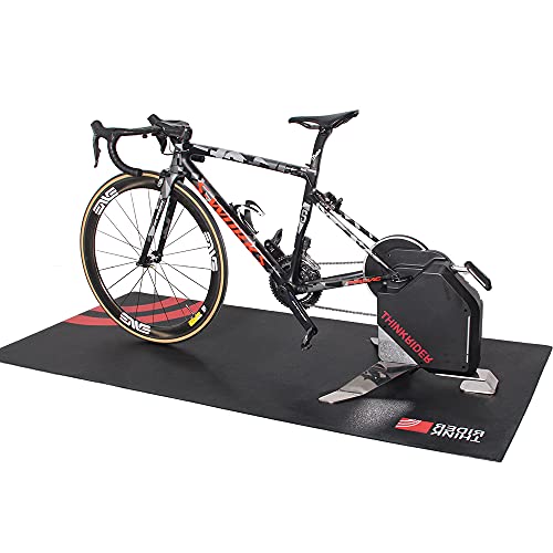 ThinkRider Entrenamiento de goma Mat para bicicleta Triatlón interior piso entrenador ejercicio Mat para Bicicletas tienda Mat