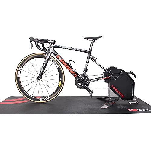 ThinkRider Entrenamiento de goma Mat para bicicleta Triatlón interior piso entrenador ejercicio Mat para Bicicletas tienda Mat